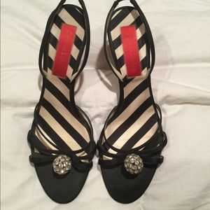 Christian Lacroix Black Satin with Rhinestones